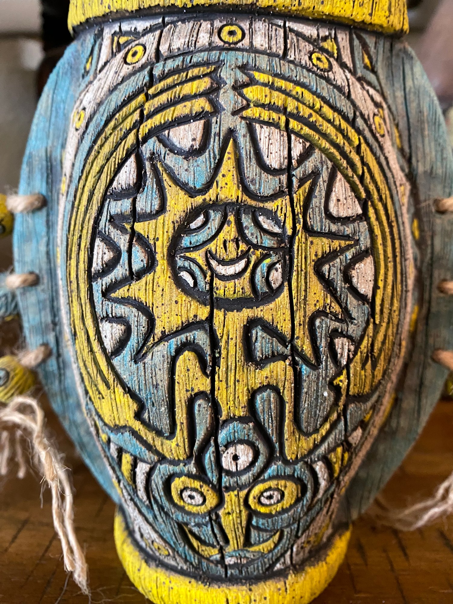 Image of “Cosmic Creator” - Turquoise/Yellow - US Shipping Included 