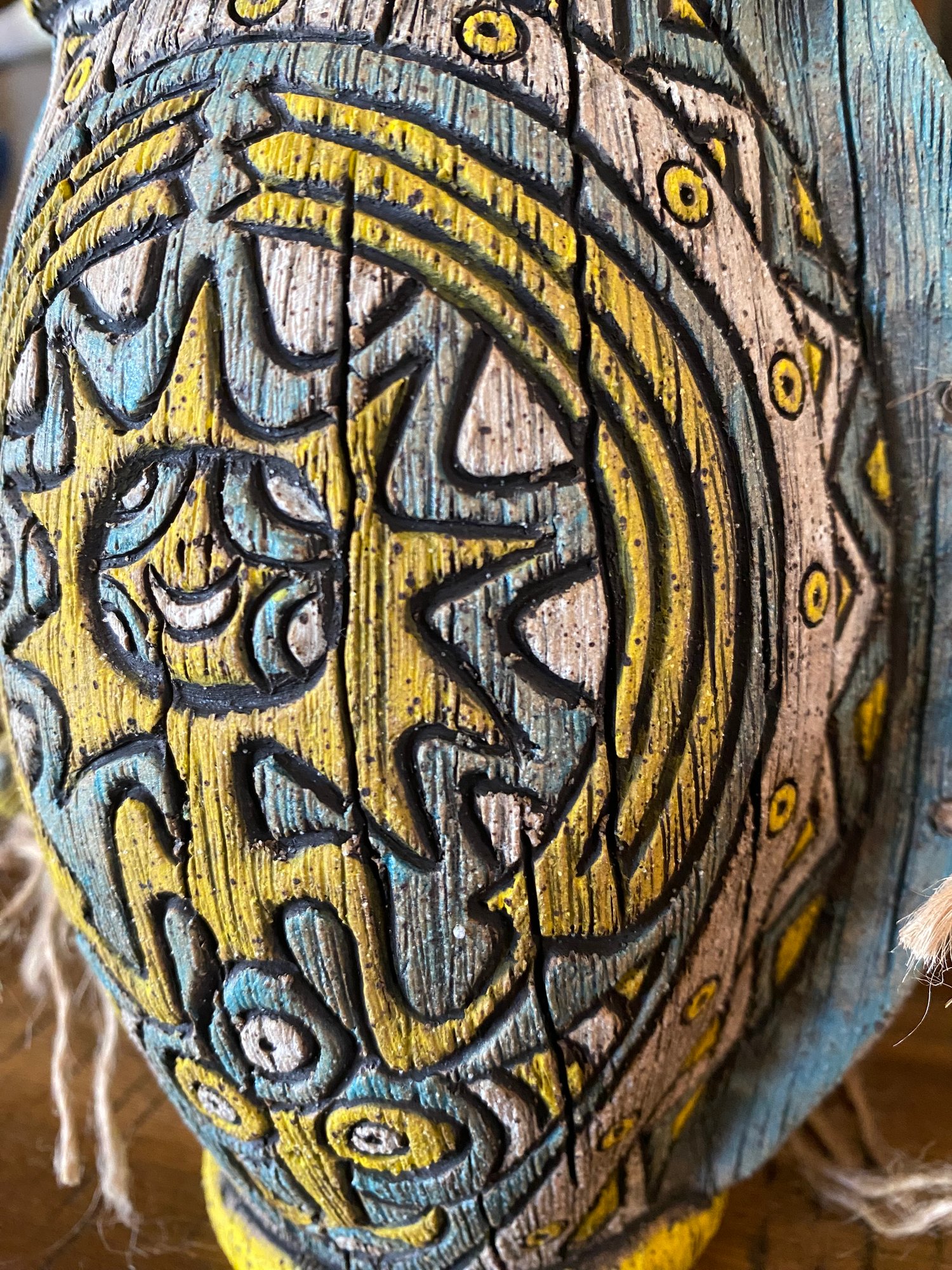 Image of “Cosmic Creator” - Turquoise/Yellow - US Shipping Included 