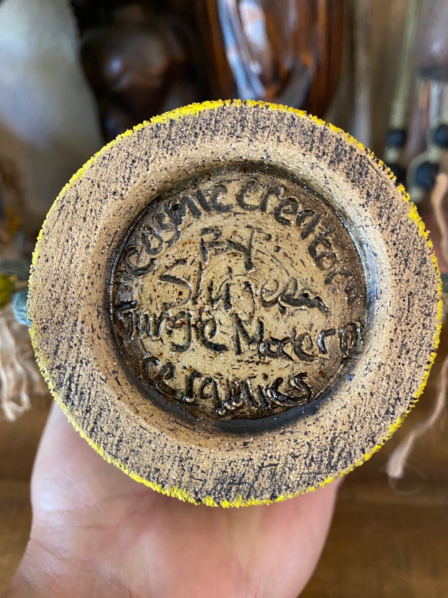 Image of “Cosmic Creator” - Turquoise/Yellow - US Shipping Included 