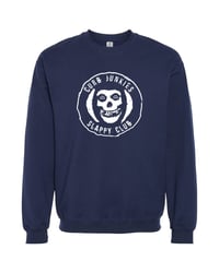 Image 1 of CJ "SLAPPY CLUB"  CREWNECK SWEATSHIRT navy