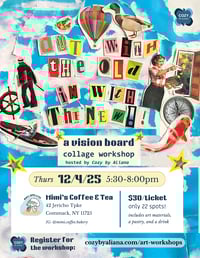 Image 1 of "Out With the Old, In With the New: A Vision Board Collage Workshop" at Mimi's Coffee & Tea