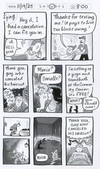 Image 1 of NEW!! Daily Comic 11/19: Chance Haircut