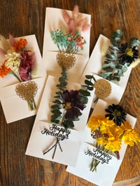 Image 1 of Coastal Botanical Christmas cards- pack of 5 