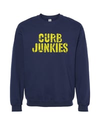 Image 1 of CJ "DAMAGED"  CREWNECK SWEATSHIRT navy