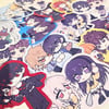 Visual Novel Couples Glittery Stickers