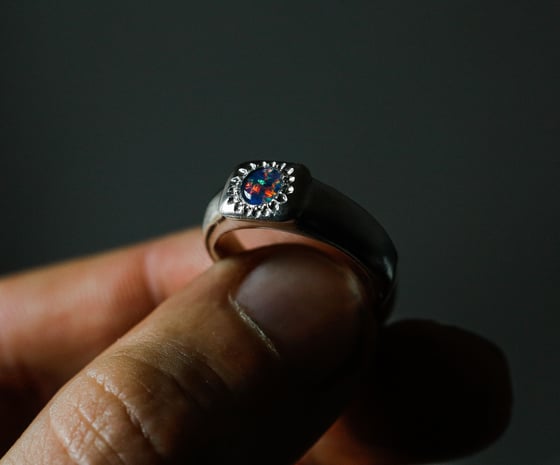 Image of Opal Triplet Ring 