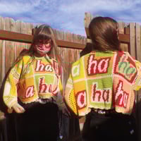 Image 2 of sweater - ha ha ha