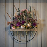 Image 1 of Coastal dried botanicals—  boho wreath 