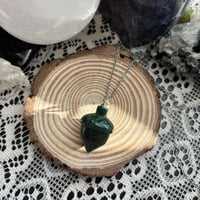 Image 2 of Moss Agate Acorn Necklaces