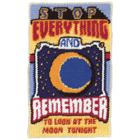 Image 1 of stop everything and remember to look at the moon tonight