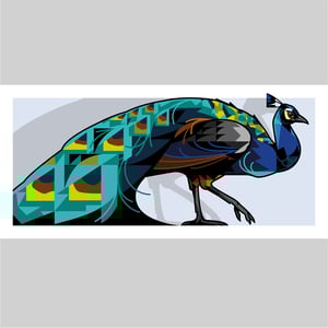 Image of Peacock Landscape - Limited Edition - Print