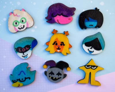 Image of Deltarune Hand Painted Magnets