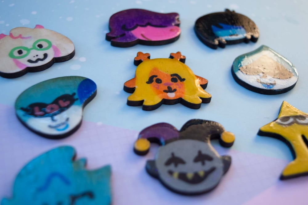 Image of Deltarune Hand Painted Magnets
