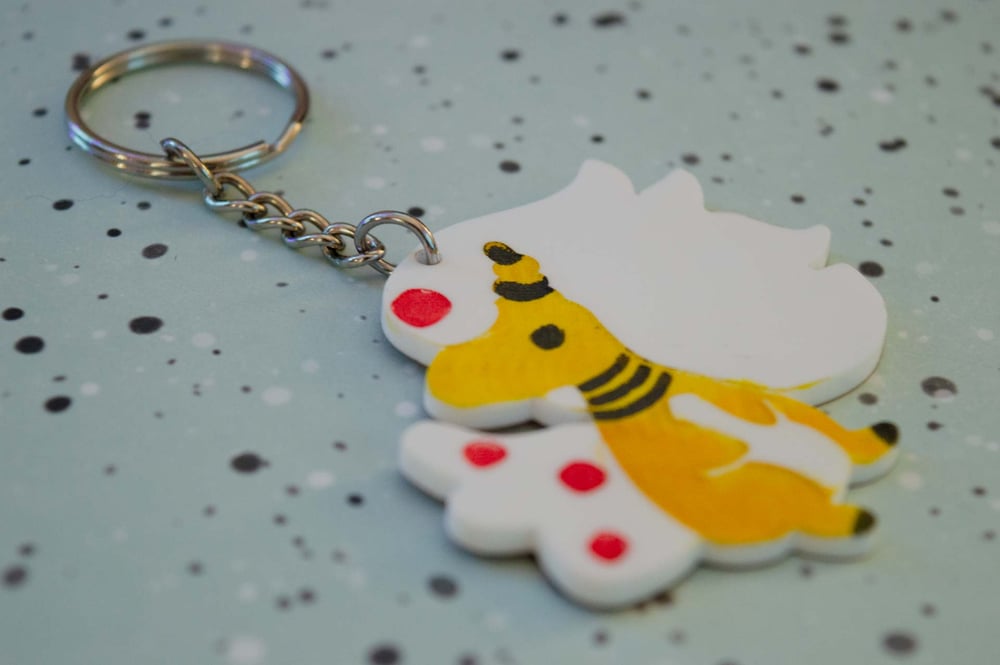 Image of Mega Ampharos Hand Painted Charm