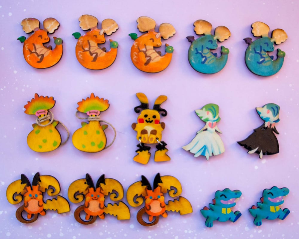 Image of Pokemon Handpainted Magnets