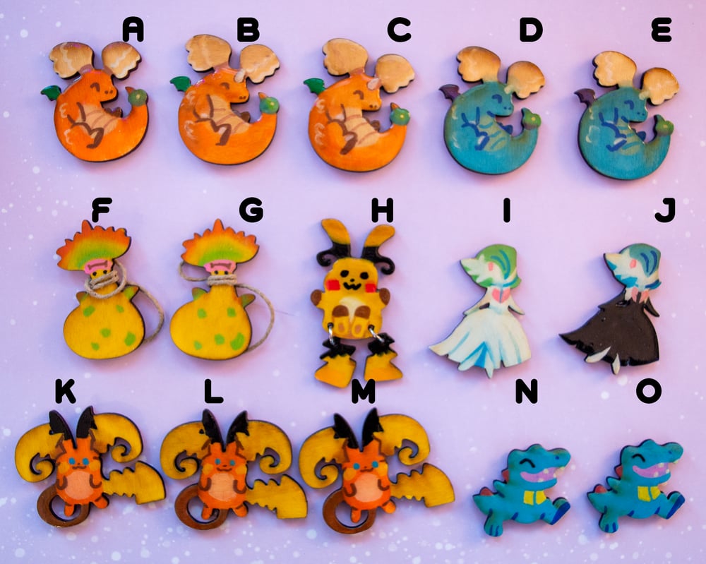 Image of Pokemon Handpainted Magnets