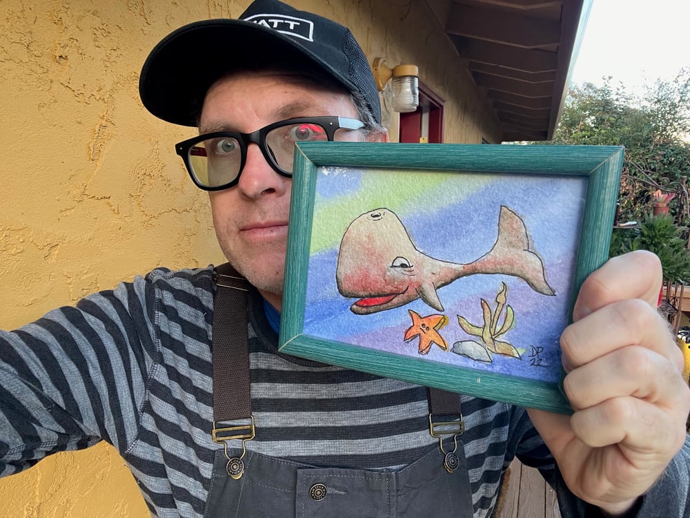 Image of Brown Whale w/Starfish and Kelp