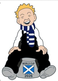 Oor Wullie Scotland world cup 2026 badge 