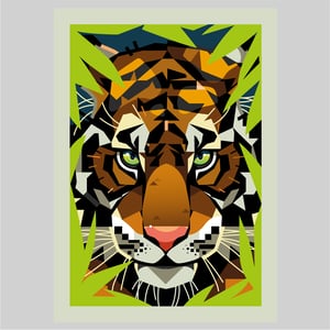 Image of Tiger (Feral)  Limited Edition Print.