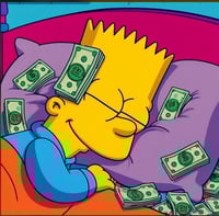 Money ON My Mind Bart Canvas