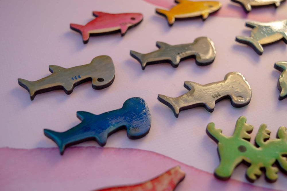 Image of Hand Painted Sea Creature Magnets