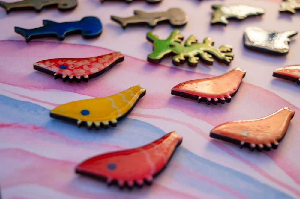 Image of Hand Painted Sea Creature Magnets