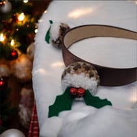 Image 1 of Cute Christmas Pudding Pom-Pom Hairband