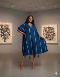 Image 1 of ASOKE  KAFTAN (BLUE)