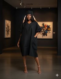 Image 1 of ASOKE  KAFTAN(BLACK)