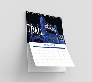 Image of 2026 Calendar for Rangers Fans