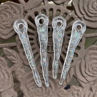 Fused Glass Sparkly Icicle