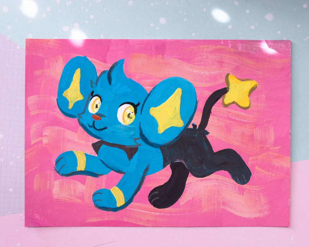 Image of Shinx Original Gouache Painting