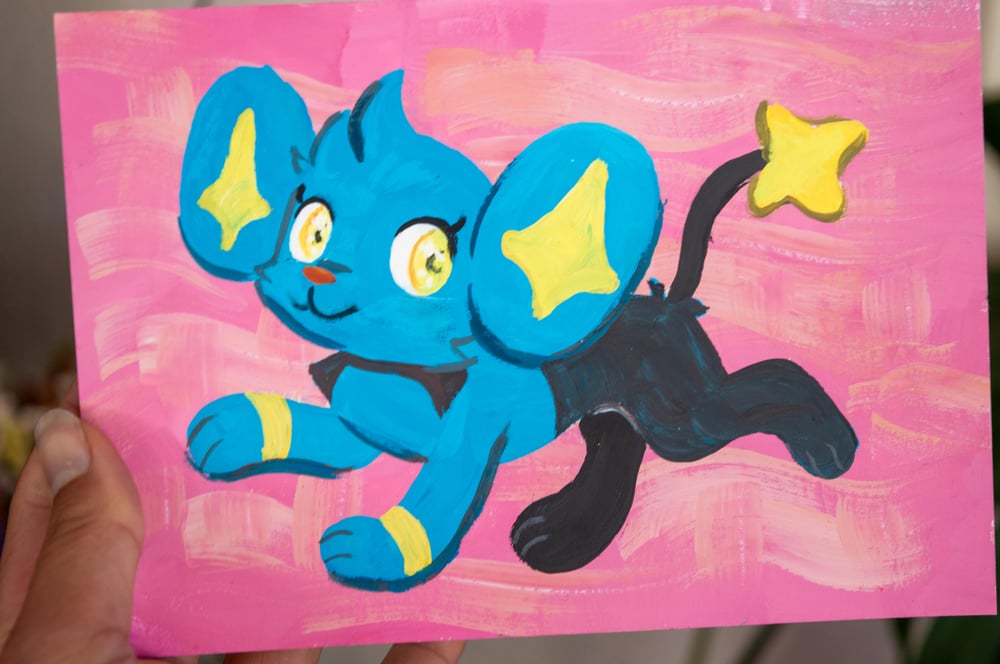Image of Shinx Original Gouache Painting