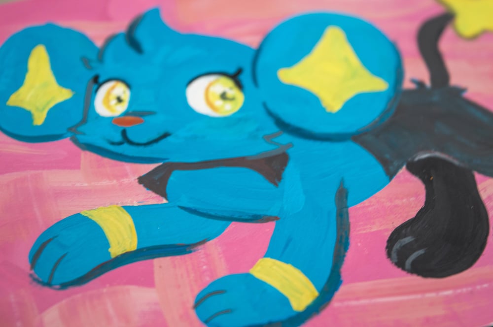 Image of Shinx Original Gouache Painting
