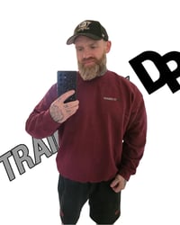 Trained By DP - Classic Fit Maroon Sweater 