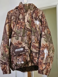 Image 4 of vintage 90's Columbia camo coat // ghxstgirl thrift upcycle