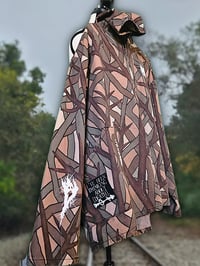 Image 1 of vintage 80's Skyline camo hooded jacket // ghxstgirl thrift upcycle 