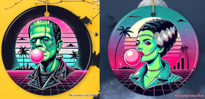 Image of Monster and the Bride hanging Decs