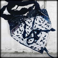 Image 5 of Reference sample will have corset lace upHeavily textured grave digger wasteland crust punk tank top