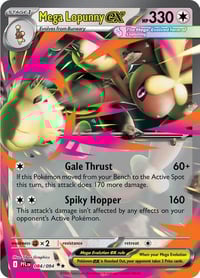 Mega Lopunny ex - 084/094 - ME02: Phantasmal Flames near Mint