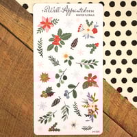 Image 2 of Winter Florals Sticker Sheet (24-025)