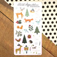 Image 2 of Winter Woodlands Sticker Sheet (24-024)