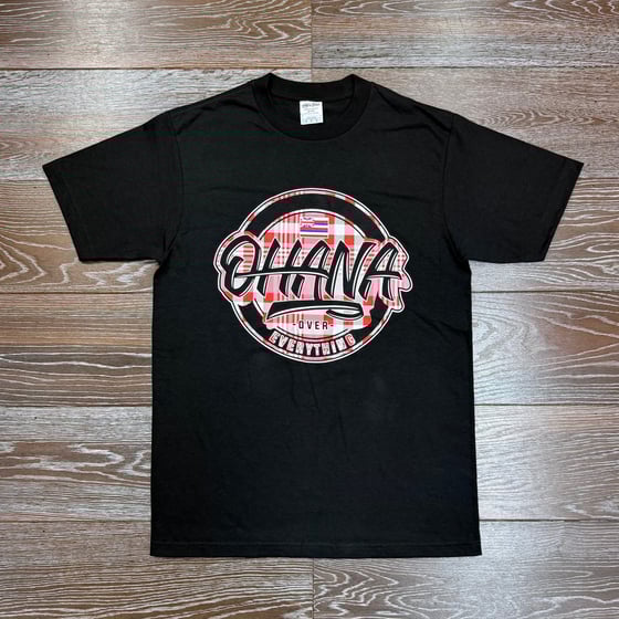 Image of PALAKA OHANA BLACK RED MEN'S T-SHIRT