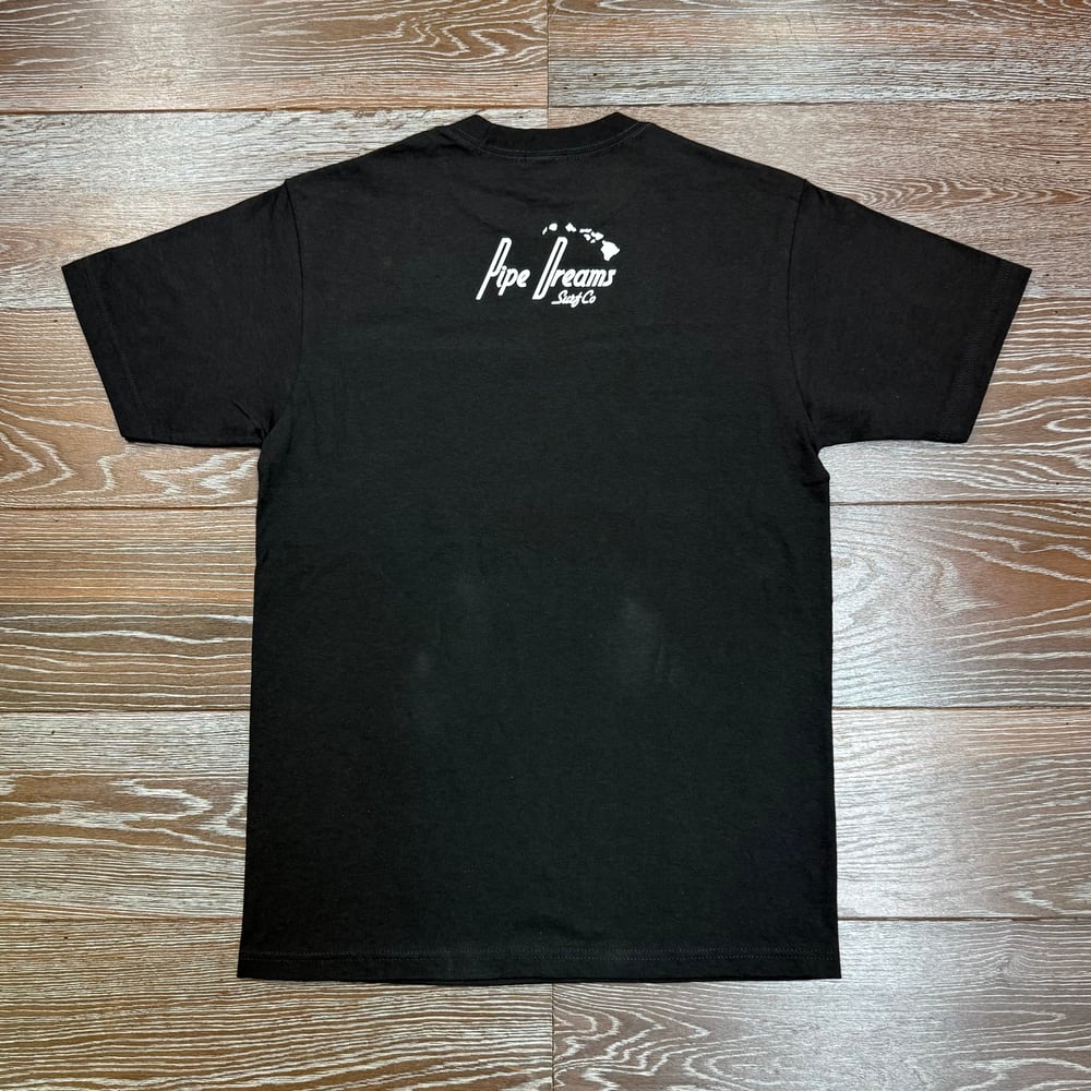 Image of PALAKA OHANA BLACK RED MEN'S T-SHIRT