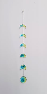 Image 1 of Moon Phase - Yellow/Blue/Turquoise