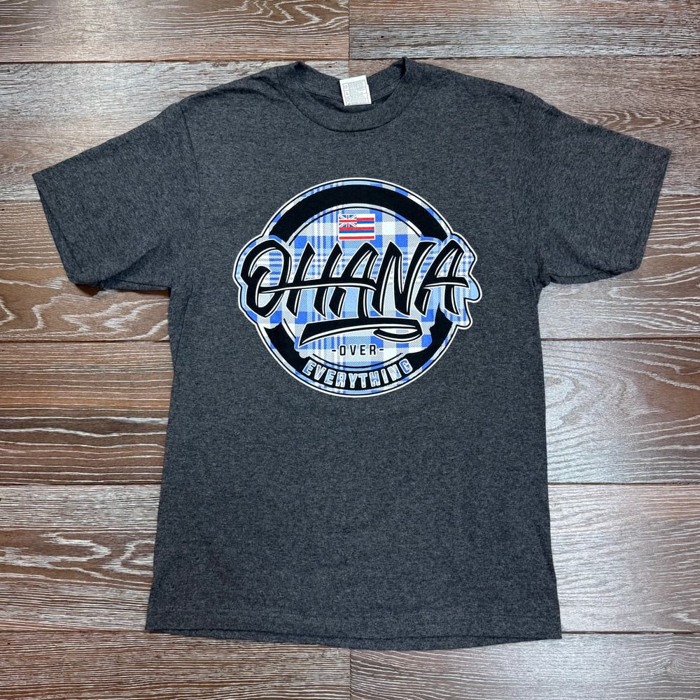 Image of PALAKA OHANA CHAR BLUE MEN'S T-SHIRT