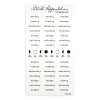 Image 3 of Typewriter Days (Days of the Week) Sticker Sheet (25-023)