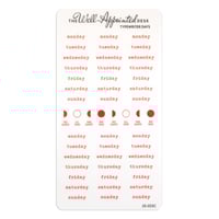 Image 4 of Typewriter Days (Days of the Week) Sticker Sheet (25-023)