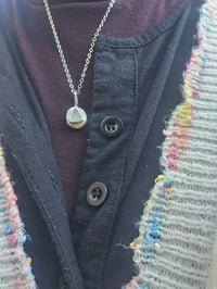 Image 5 of Aqua Blue Cornish Seaglass chunky Pebble 