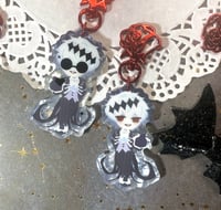 Image 2 of 2" Porcelain Film Skully Charm